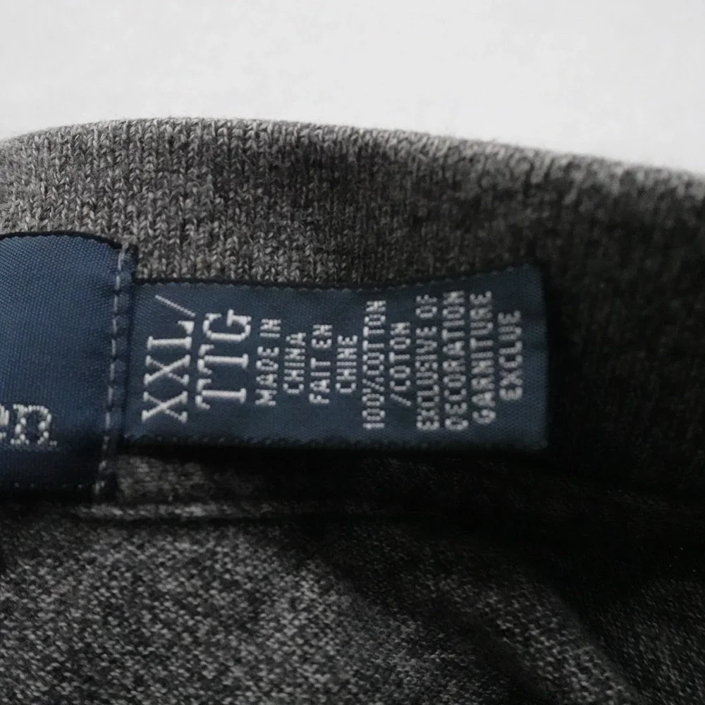 Polo Ralph Lauren Polo Shirt Mens XXL Gray Slim Fit Pony Casual Classic Preppy